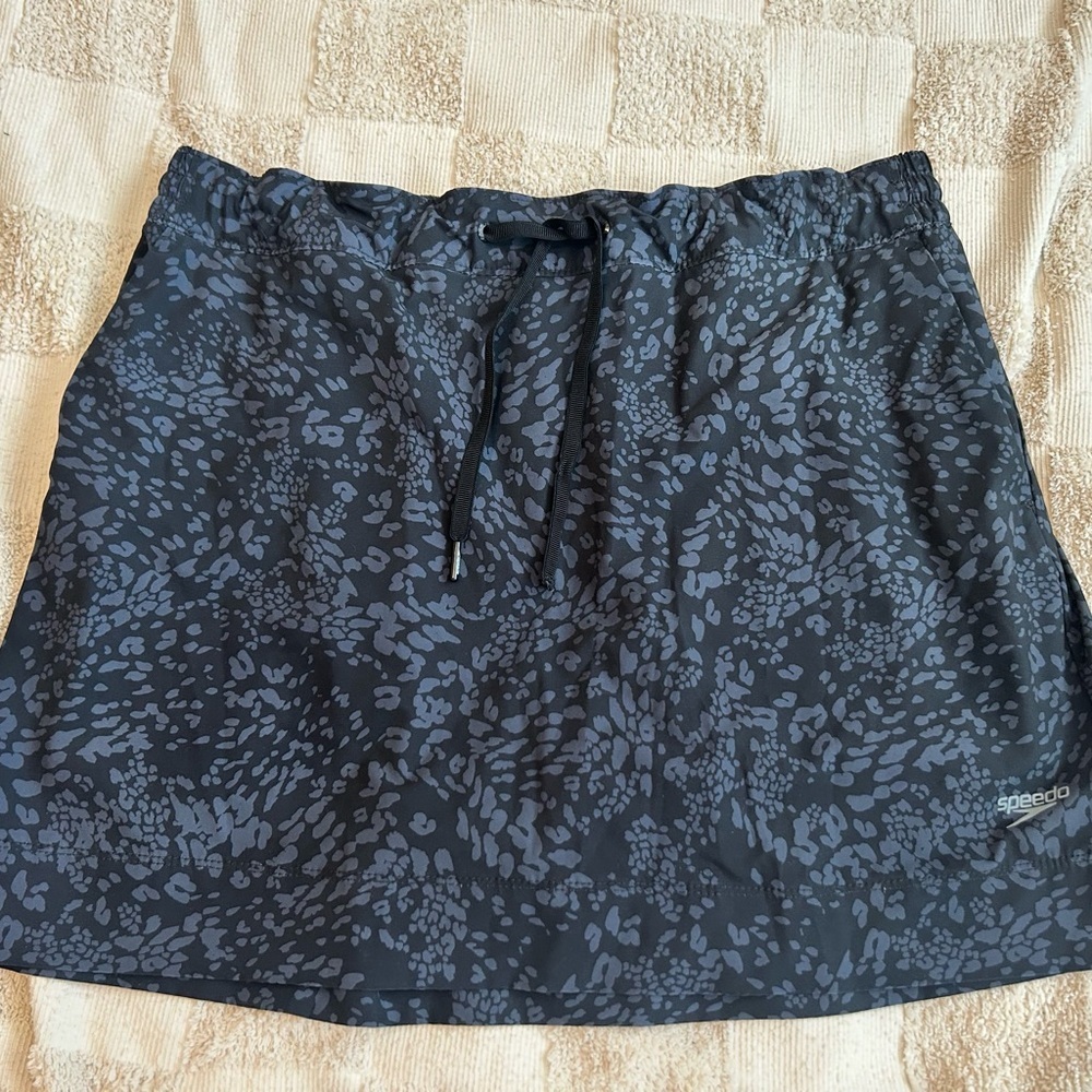 Speedo Black Skort Women’s XL Athletic UPF 50+ Tennis Golf Pickleball